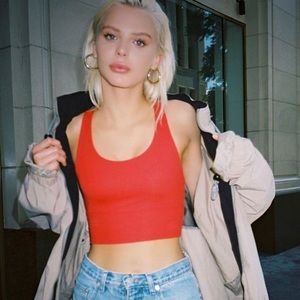 Joah brown varsity tank hot sauce